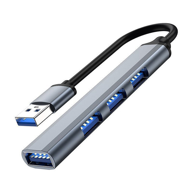 USB3.0ハブ 【4in1】アルミ合金製 変換アダプタ 薄型/軽量設計 5Gbps