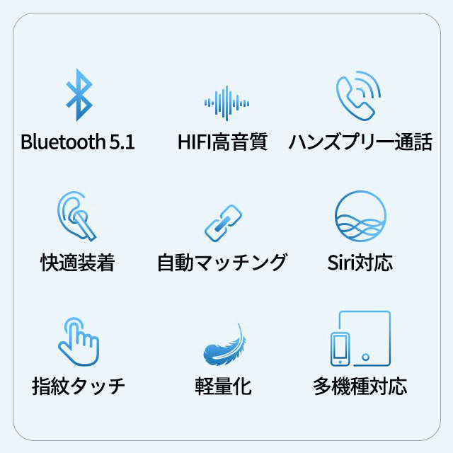 ワイヤレスイヤホン Bluetooth5.0 Hi-Fi 高音質 低遅延 残電量表示